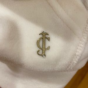 Juice Couture off white velour hoodie